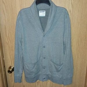 Grey Button Up Cardigan